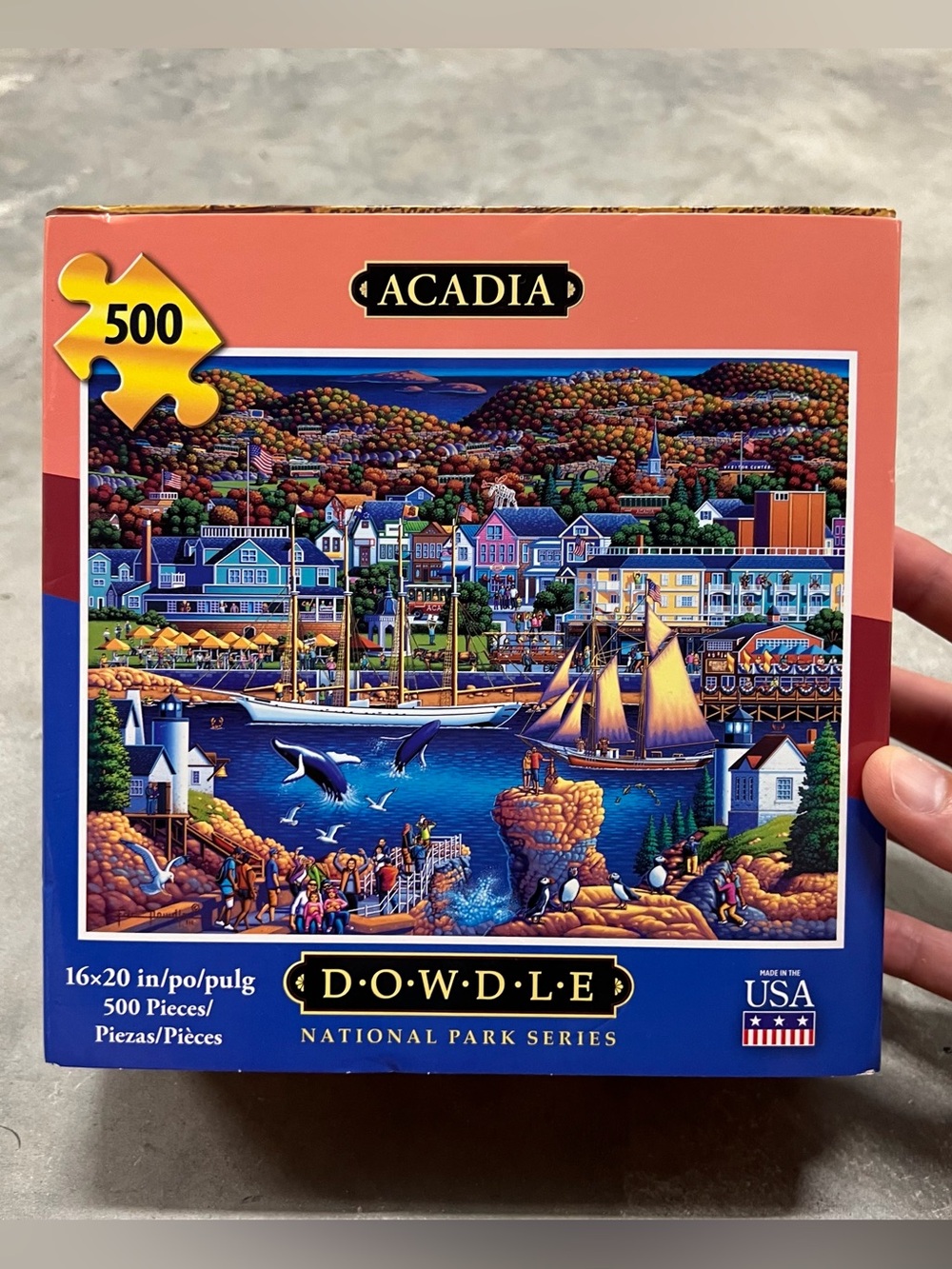 NEW DOWDLE Puzzles ACADIA 500 Piece Puzzle National Park Series 16x20 USA Made